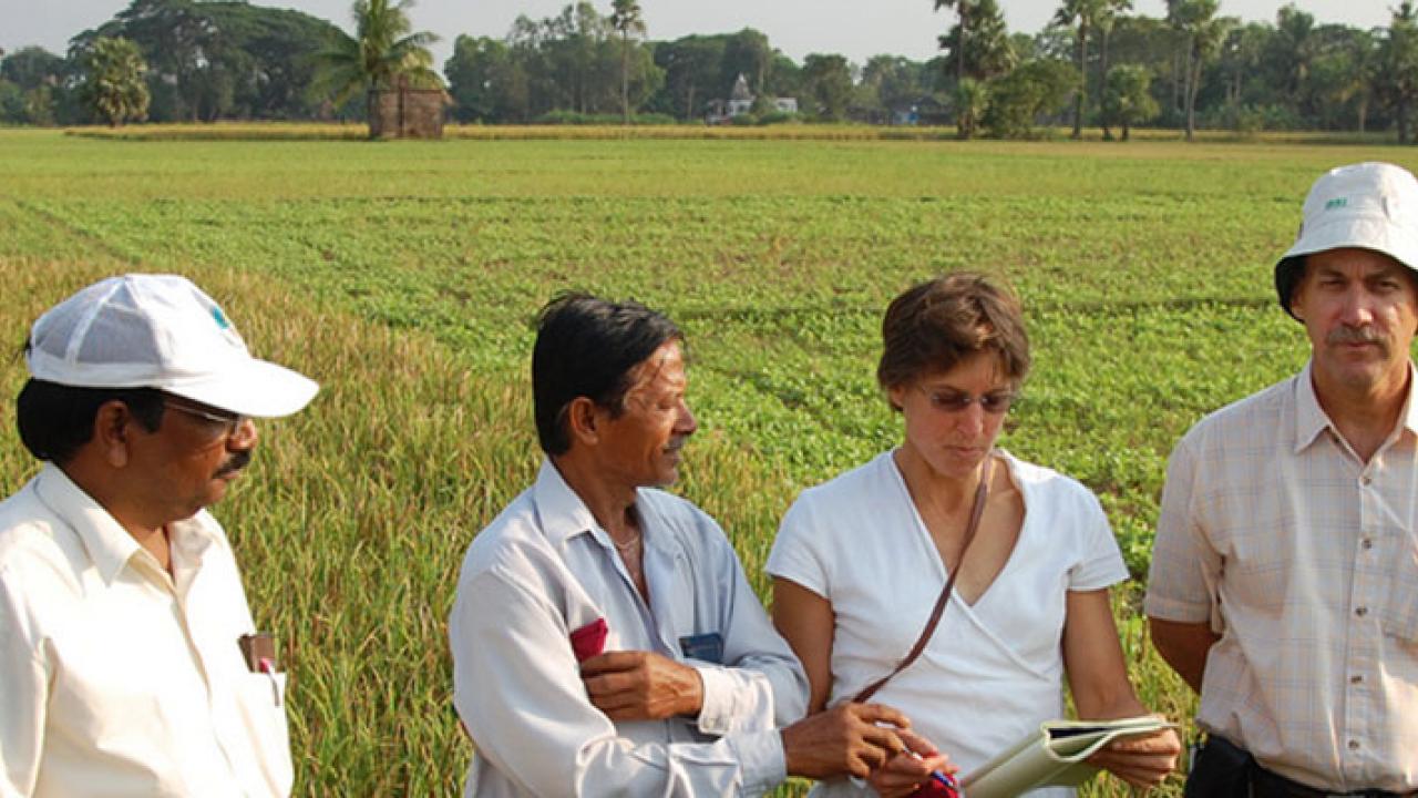 Dr. Ronald and farmers in Bangladesh